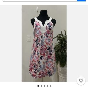 Women's Tommy Bahama White Bohemian Blossom Shift Dress . Size M